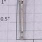 American Flyer AFO-3000-3N Nickel 1-5/16" Hook Type Coupler w/ Twist Tab