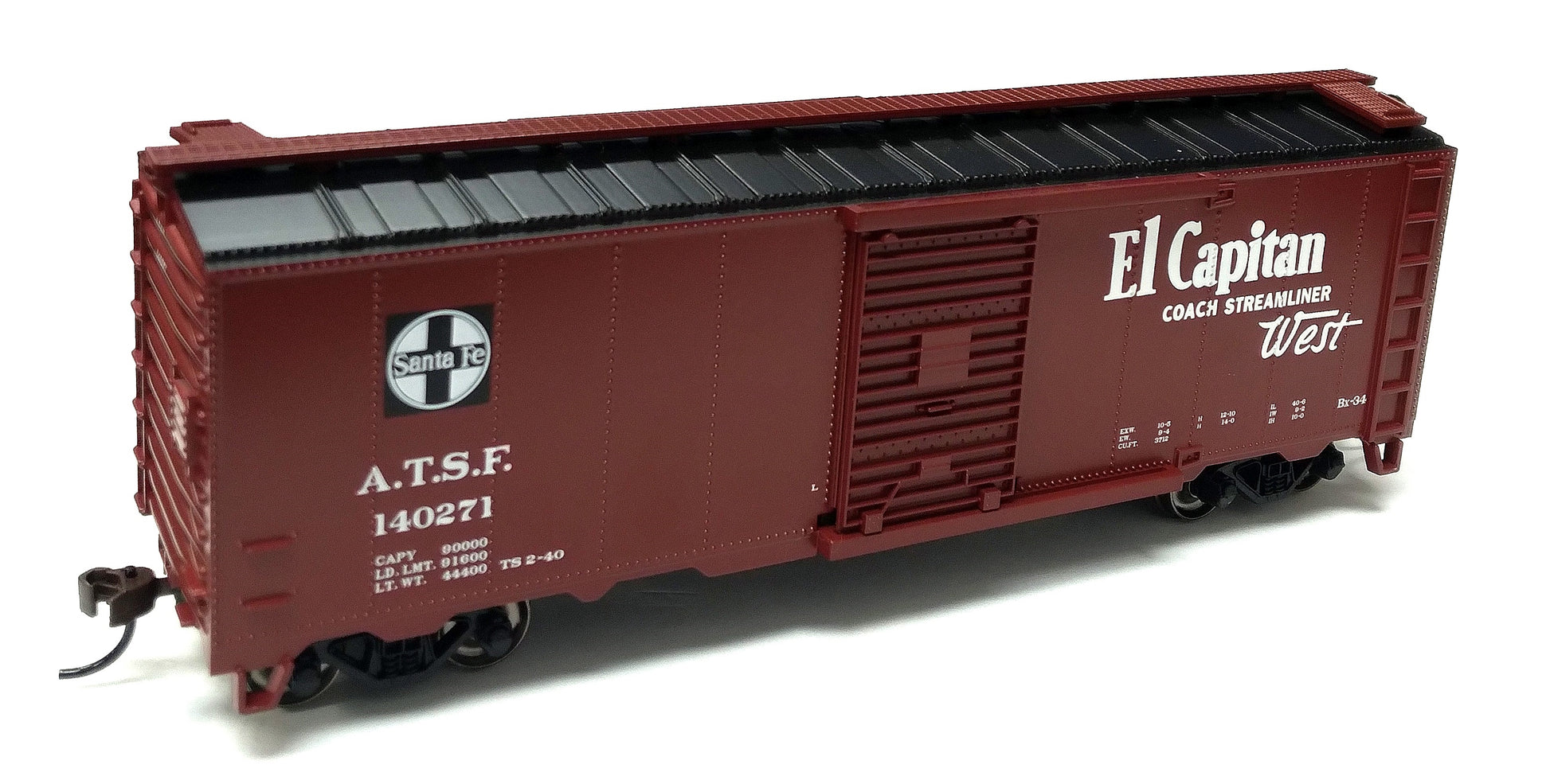 Bachmann 16506 HO Sana Fe El Capitan 40' Map Boxcar #140271