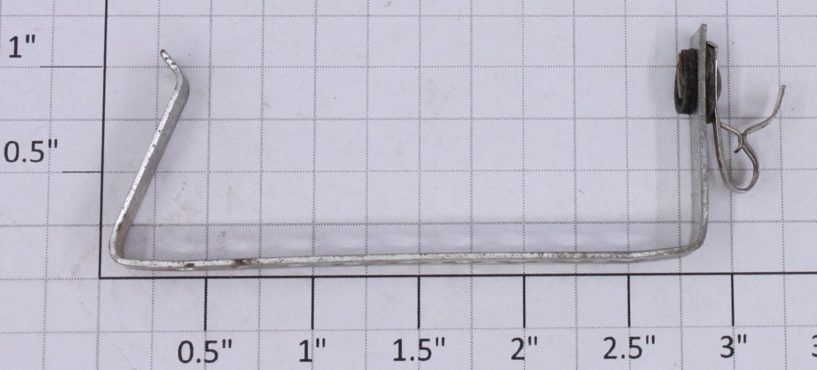 Gilbert 1931-61 Nickel Plated Strip Battery Holder for Hudson Erector Locomotive