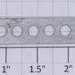 Gilbert 1931-61 Nickel Plated Strip Battery Holder for Hudson Erector Locomotive
