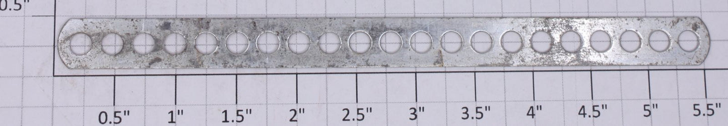Gilbert 1931-05 Nickel Plated Strip with 21 Holes for Hudson Erector Loco