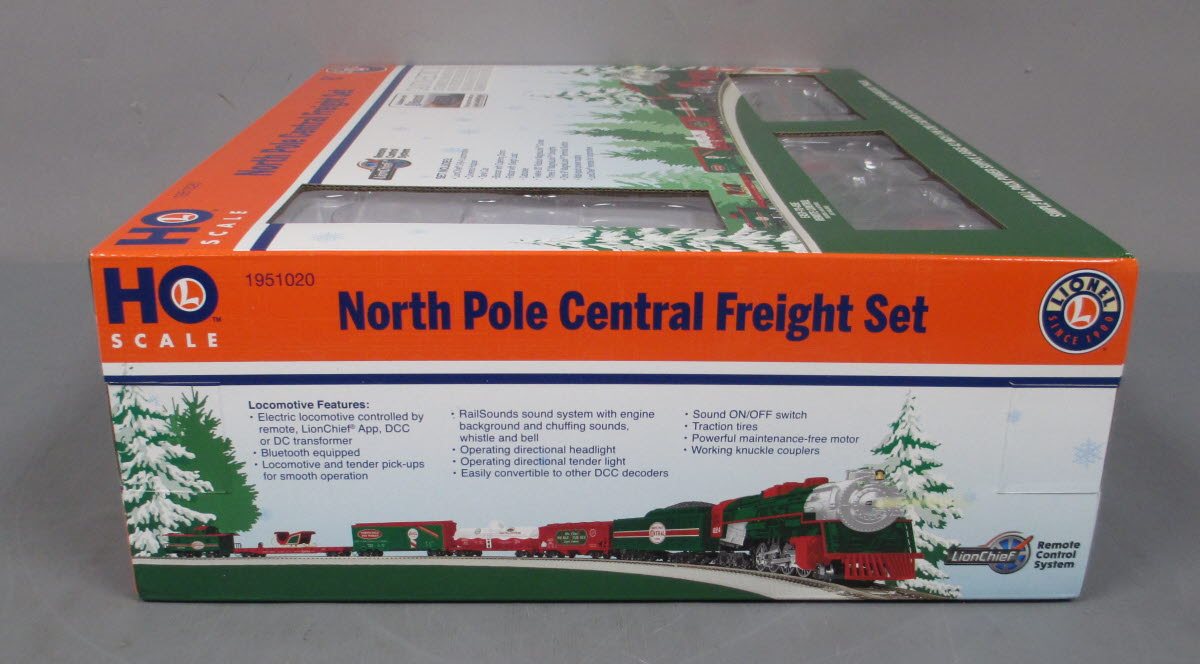 Lionel 1951020 HO Scale North Pole Central Freight LionecChief Steam Train Set