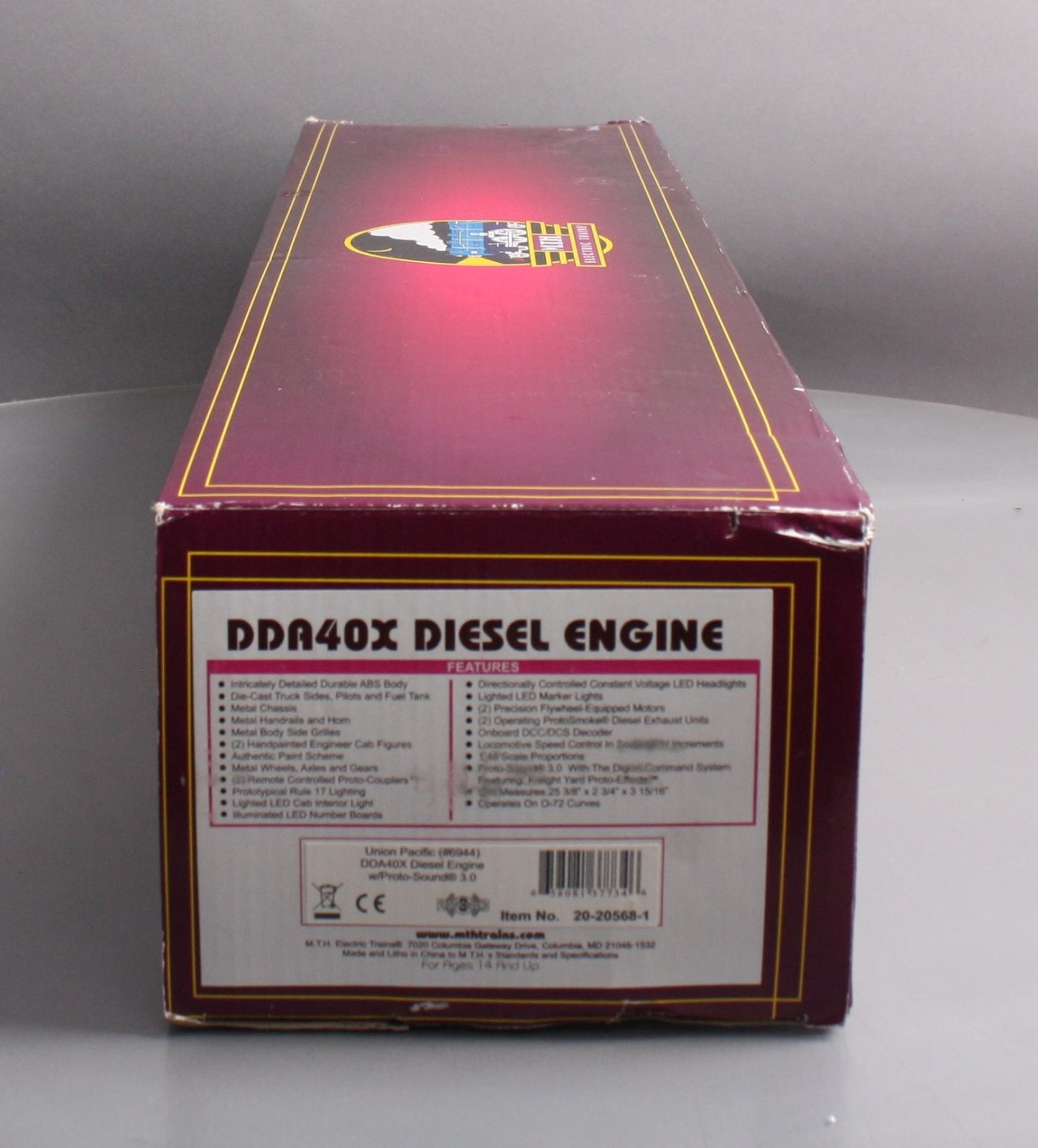 MTH 20-20568-1 O Union Pacific DDA40X Diesel Engine with Proto-Sound 3.0 #6944