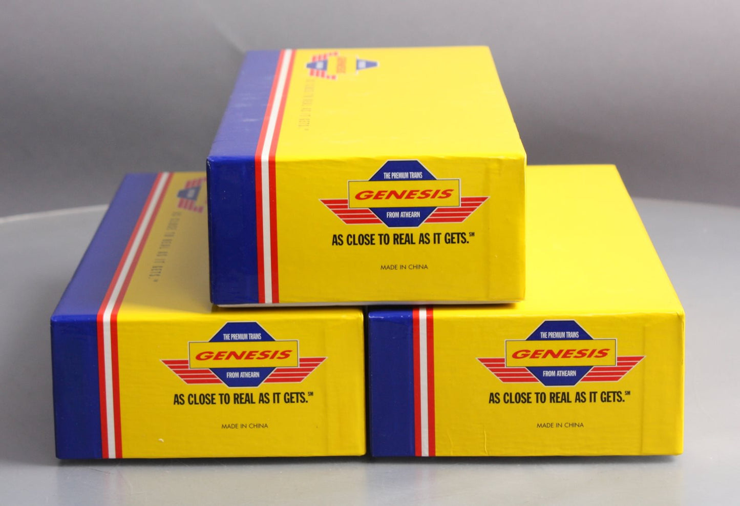 Athearn G2637 HO Scale Genesis Jersey Central Lines F3 ABA Diesel Locomotive Set
