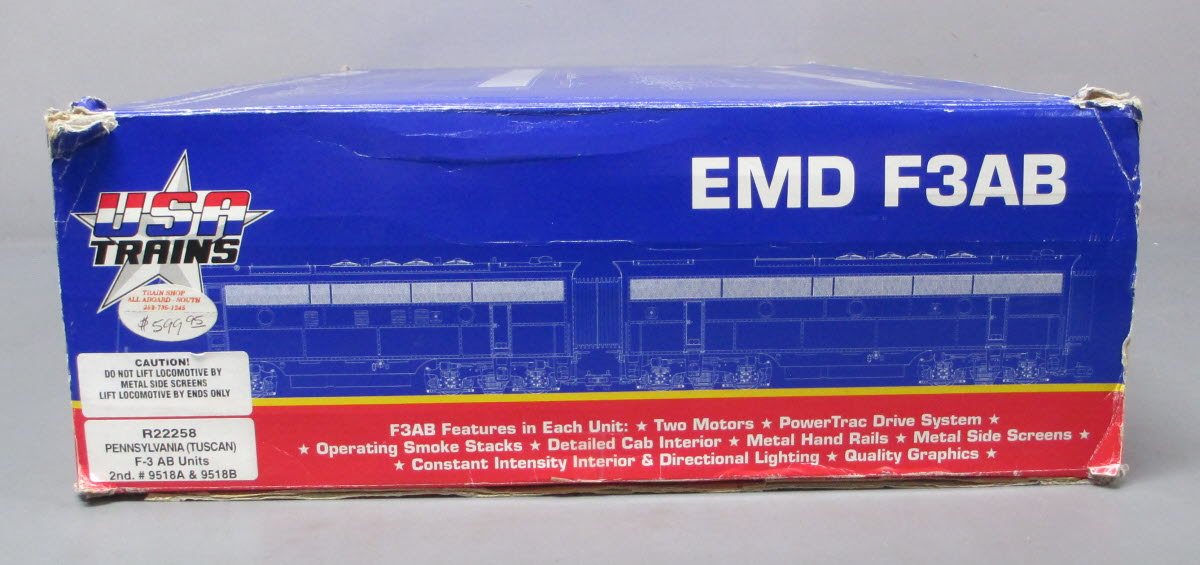 USA Trains 22258 G Pennsylvania F-3 AB Diesel Locomotive Set