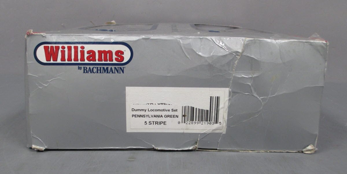 Williams 21903 O Gauge Pennsylvania Green 5-Stripe Baldwin Shark AA Diesel Set