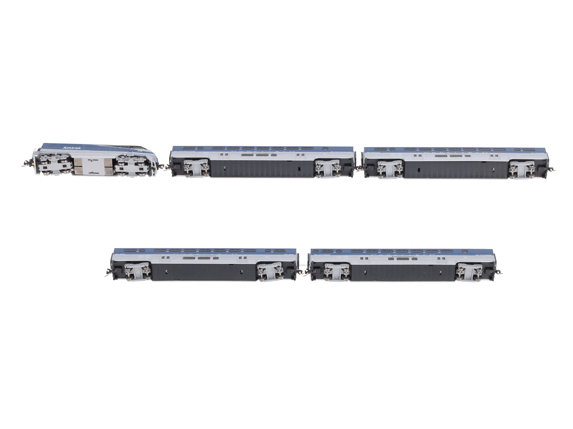 American Z-Line 7002 Amtrak F59PHI Z Gauge Diesel Passenger Train Set