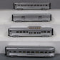 MTH 30-67426 O Santa Fe 60’ Streamlined ABS Passenger Set (Set of 4)