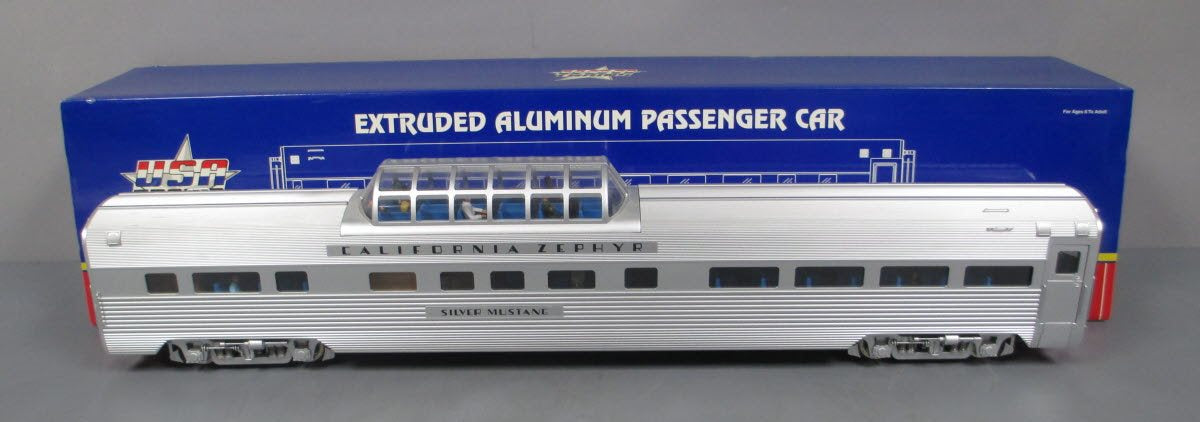 USA Trains 31017 G "California Zephyr" Corrugated Aluminum Vista Dome Lighted #2