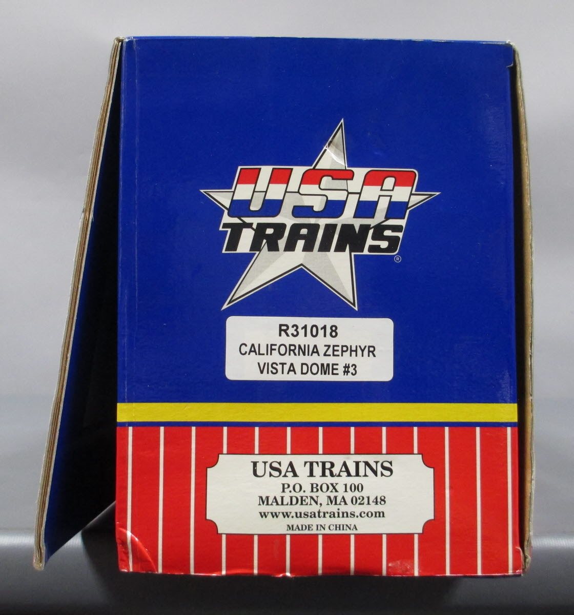 USA Trains R31018 G California Zephyr Silver Bronco Corrugated Alum Vista Dome