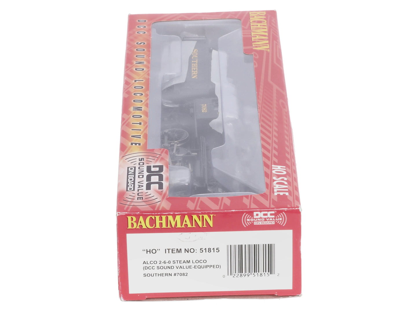 Bachmann 51815 HO Southern Alco 2-6-0 Steam Locomotive w/Sound & DCC #7082