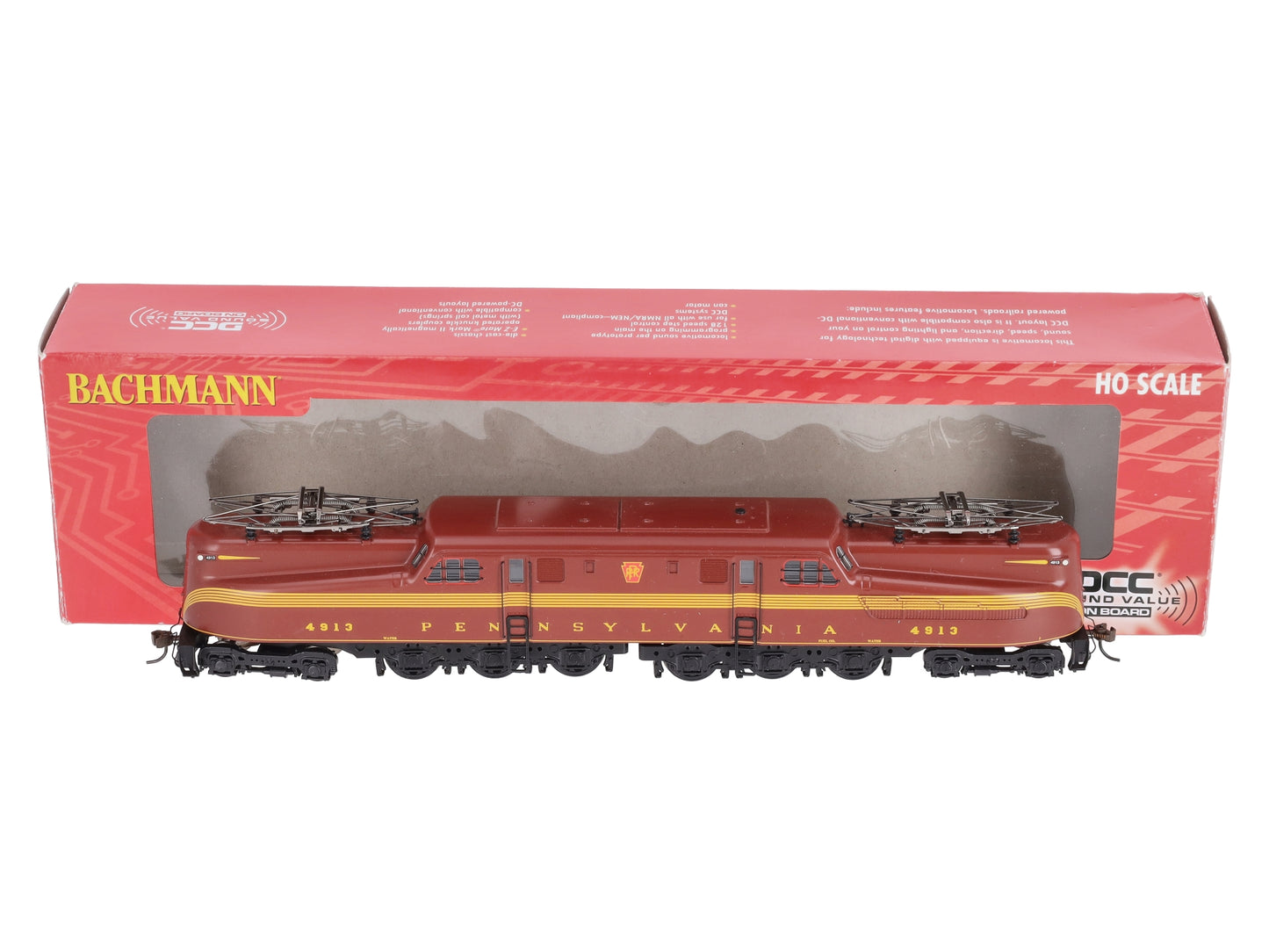 Bachmann 65302 HO Pennsylvania GG-1 Electric Locomotive #4913 w/DCC Sound