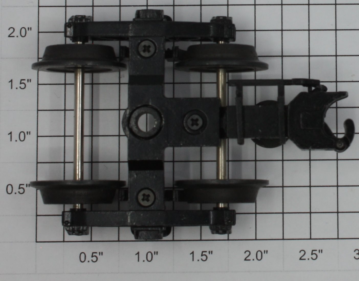Atlas 6033X Diecast 3-Rail 4-Wheel Coupler Truck