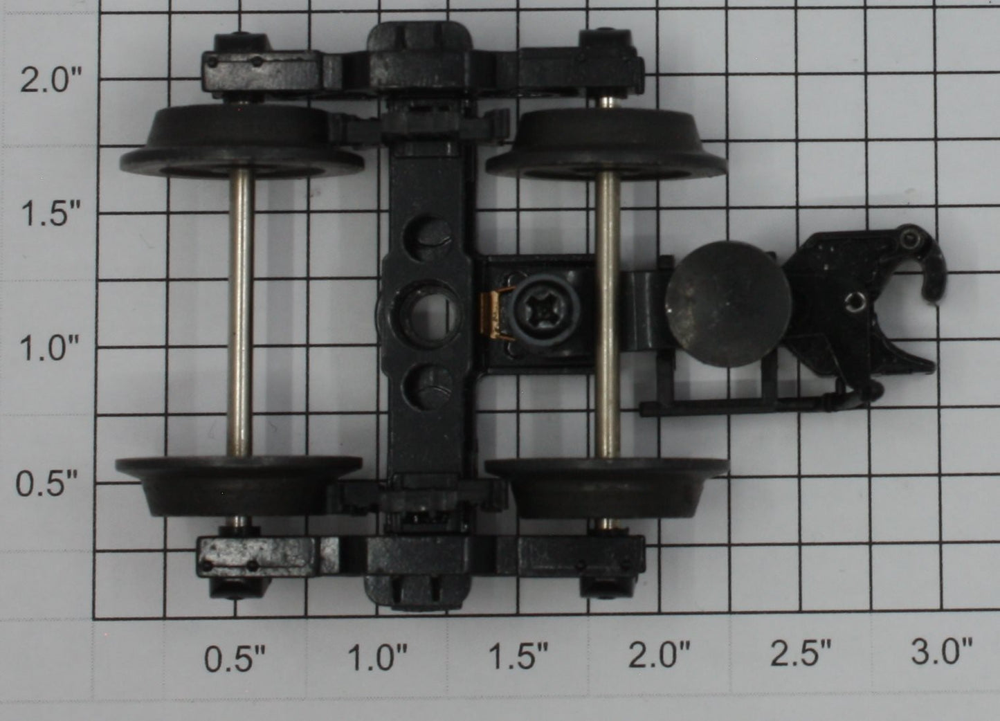 Atlas 6033X Diecast 3-Rail 4-Wheel Coupler Truck