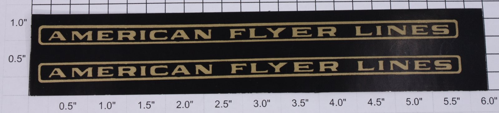 American Flyer 4331-10 Black/Gold 