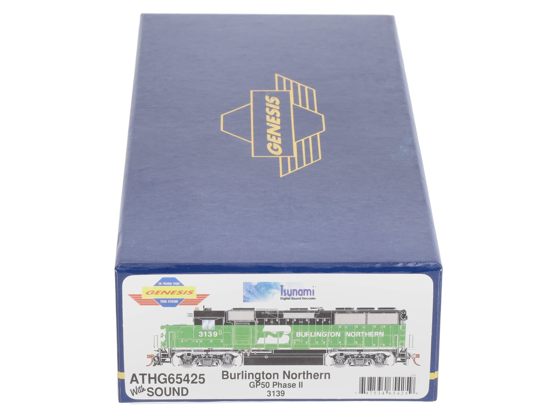 Locomotive Diesel Athearn 4584 - Ho GP50 Phase II - Power BN 3142 - Vert Et Noir