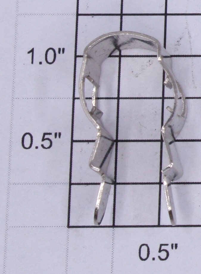 American Flyer 4019-21 Nickel Wide Gauge Headlight Hood Bracket Only