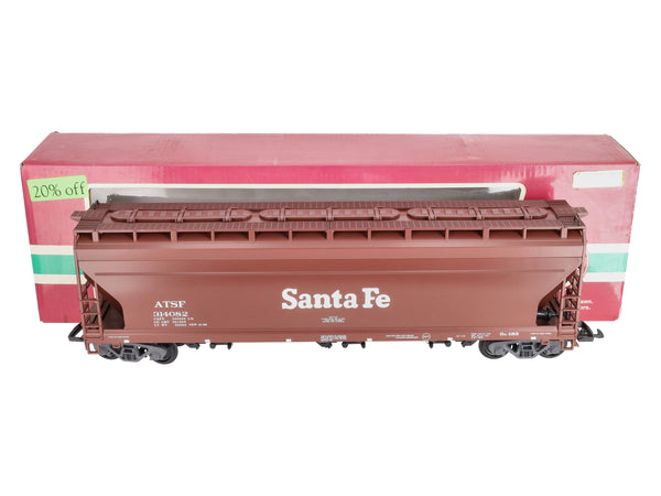 LGB 40820 G Gauge Santa Fe 3-Bay Hopper Car #314082 – Trainz