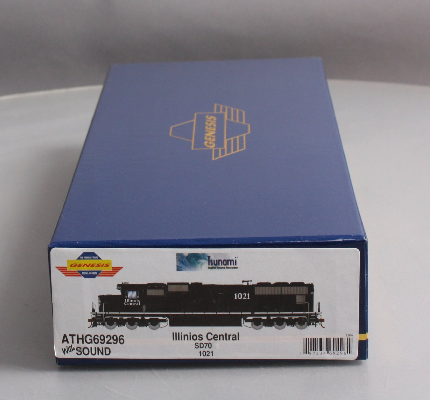 Athearn G69296 HO Illinois Central EMD SD70 Diesel Loco w/DCC & Sound #1021