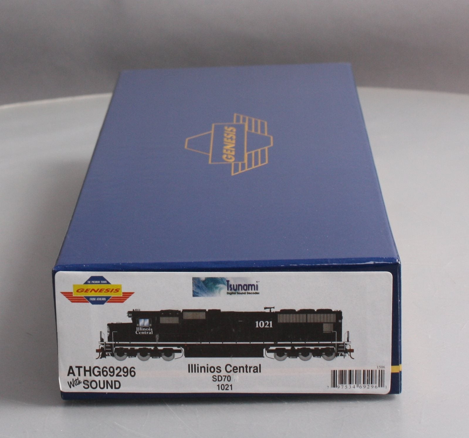 Athearn G69296 HO Illinois Central EMD SD70 Diesel Loco w/DCC & Sound #1021