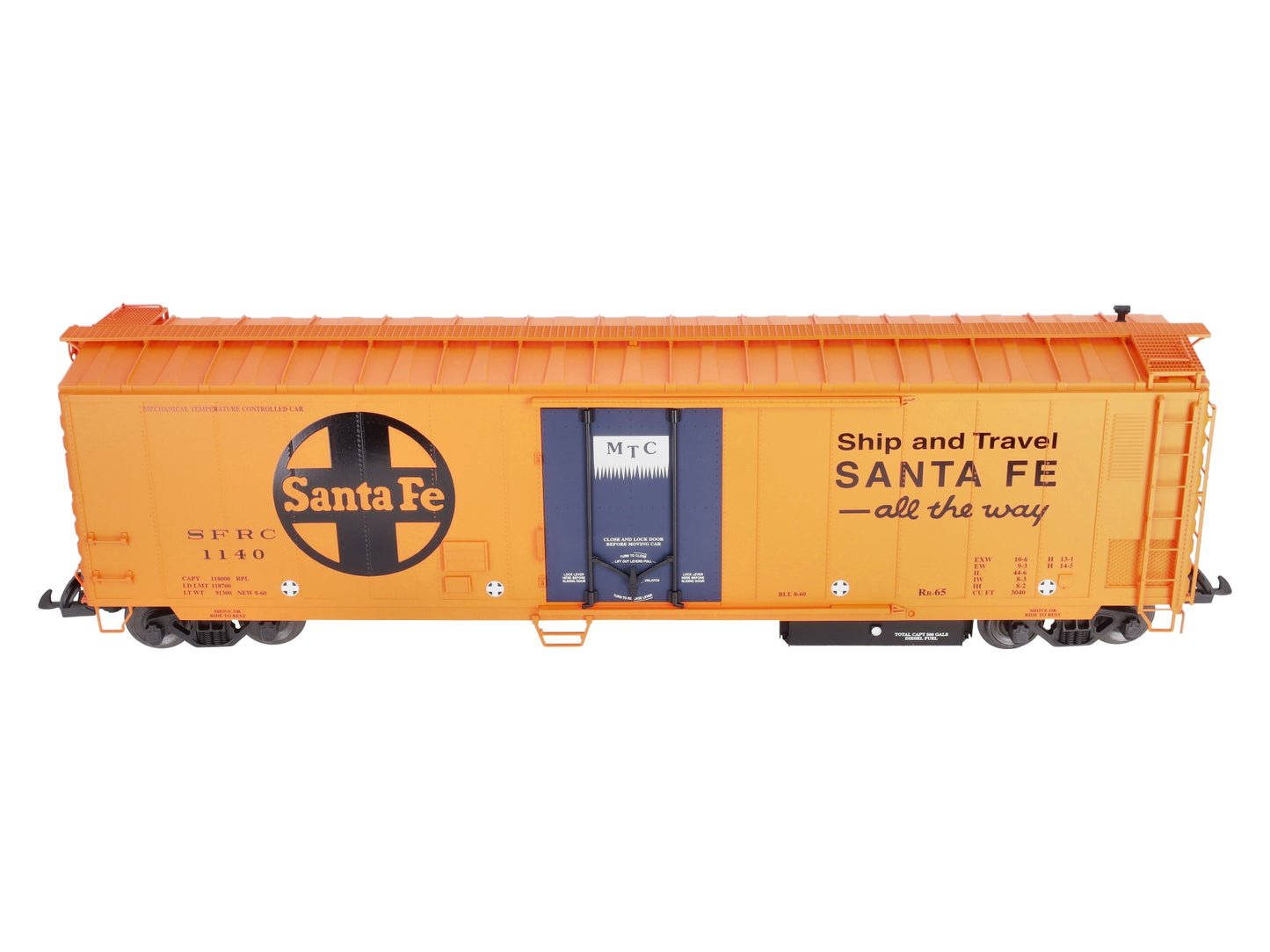 USA Trains R16701 G Santa Fe 50ft. Mechanical Refrigerator Cars