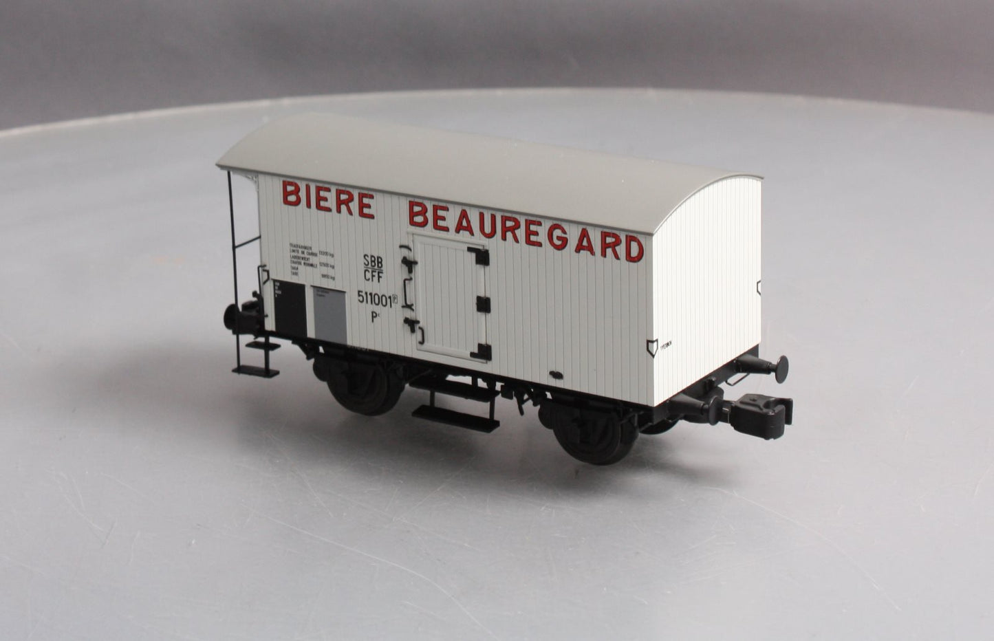 MTH 20-99001 O Biere Beauregard European Bierwagen\Reefer (Hi-Rail)