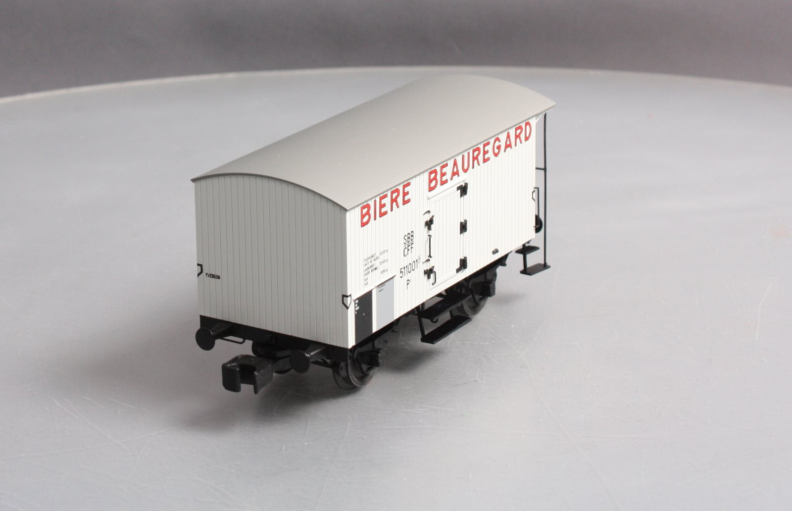 MTH 20-99001 O Biere Beauregard European Bierwagen\Reefer (Hi-Rail)