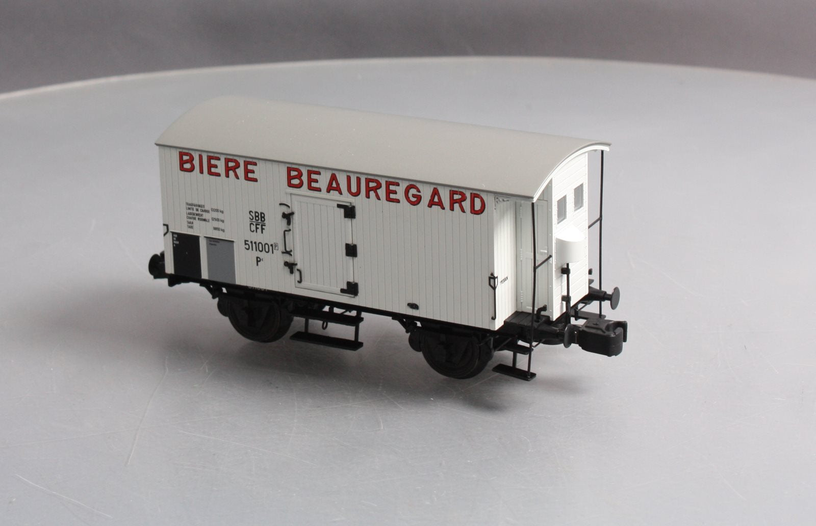 MTH 20-99001 O Biere Beauregard European Bierwagen\Reefer (Hi-Rail)