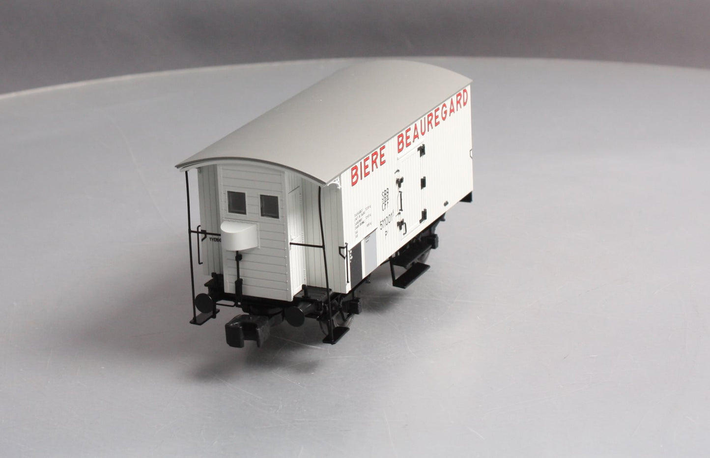 MTH 20-99001 O Biere Beauregard European Bierwagen\Reefer (Hi-Rail)