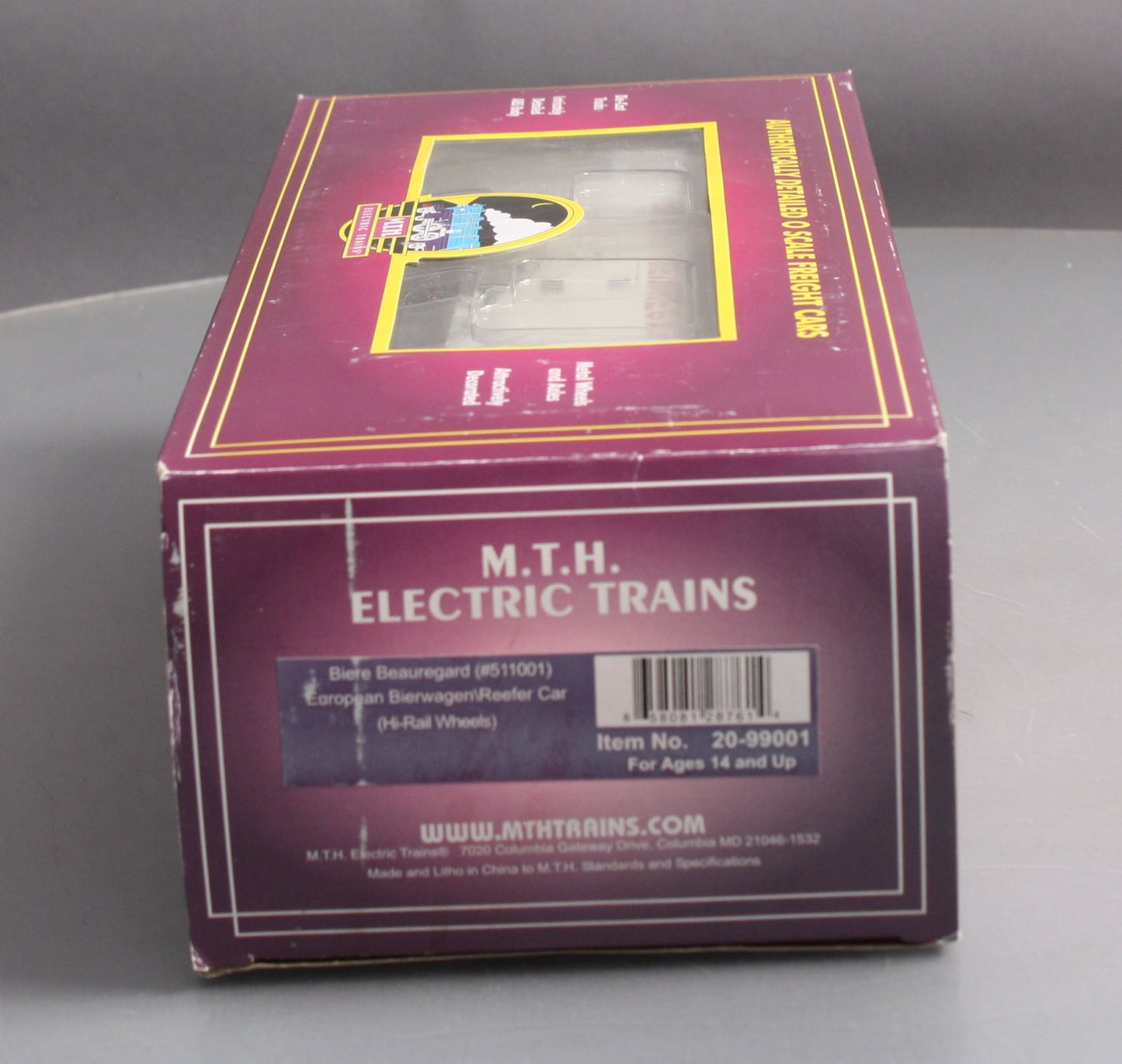 MTH 20-99001 O Biere Beauregard European Bierwagen\Reefer (Hi-Rail)