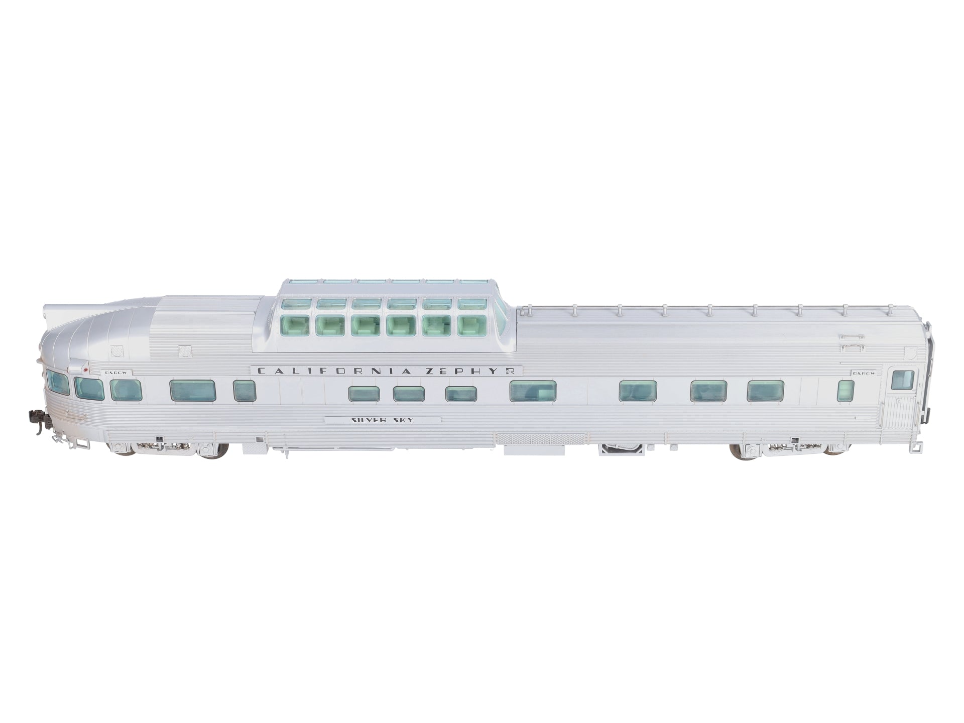 Atlas 30021581 D&RGW O Silver Sky California Zephyr Dome Obs. Passenger Car