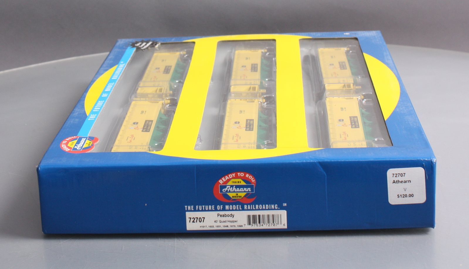 Athearn 72707 HO Peabody 40' 4-Bay Offset Hopper w/Load #2 (Set of 6)