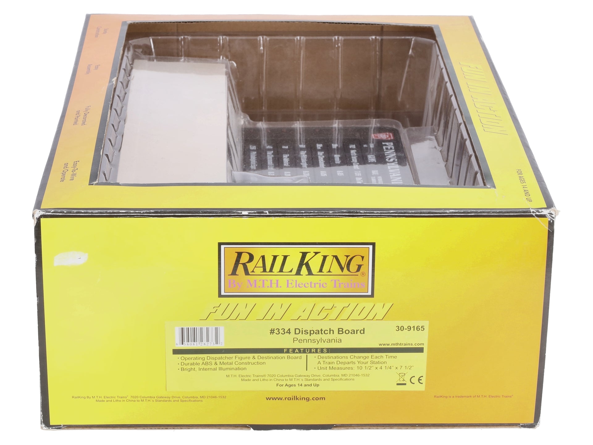 MTH 30-9165 O Gauge Pennsylvania #334 Dispatch Board