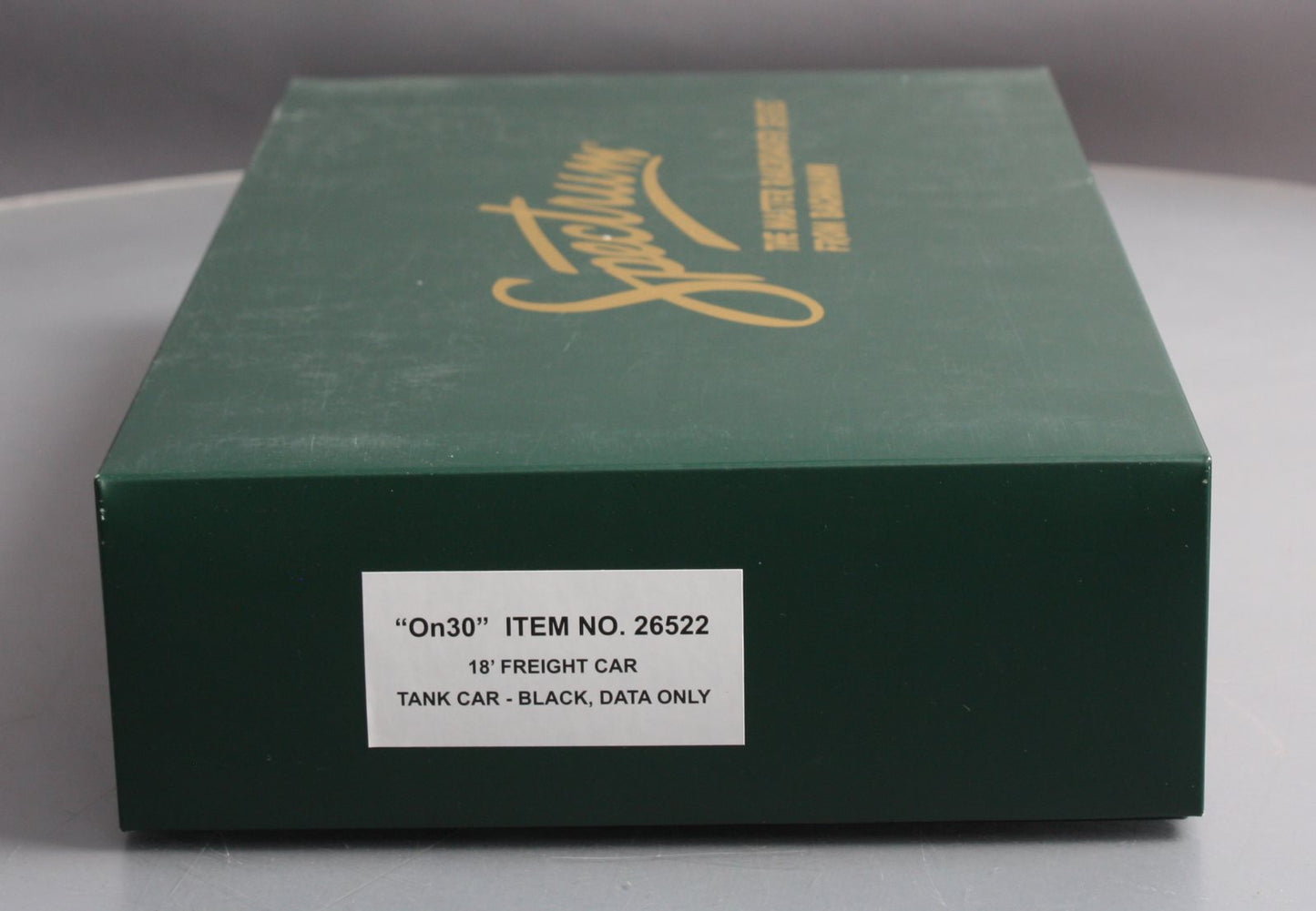 Bachmann 26522 On30 Data Only 18' Black Tank Car (Set of 2)