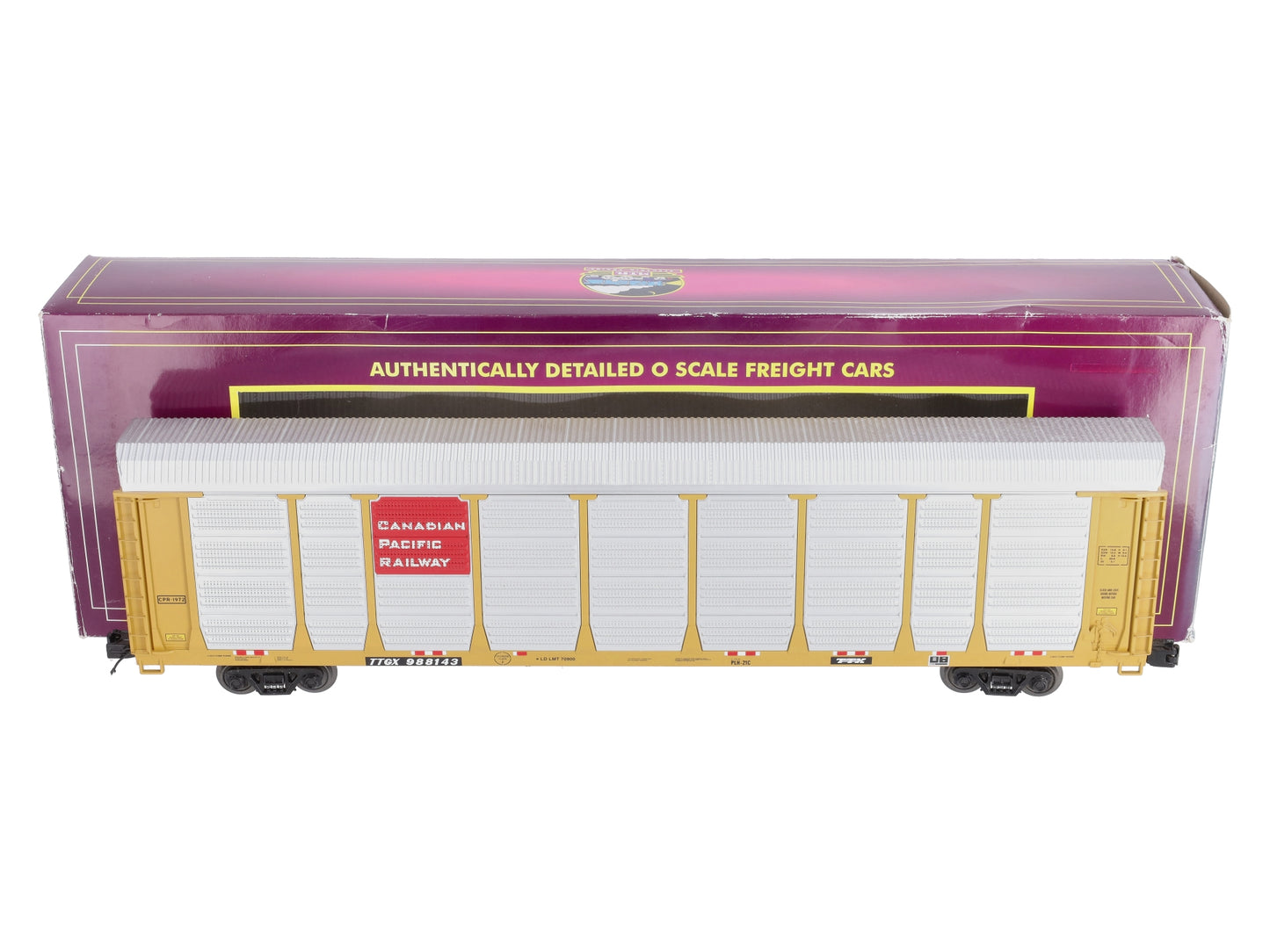 MTH 20-98965 O Canadian Pacific Corrugated Auto Carrier #988143