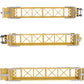 Atlas 20004614 HO TTX 53' Articulated Well Cars (Yellow/Black) #728465