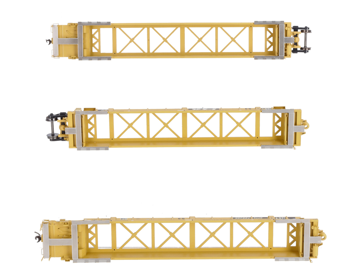 Atlas 20004614 HO TTX 53' Articulated Well Cars (Yellow/Black) #728465