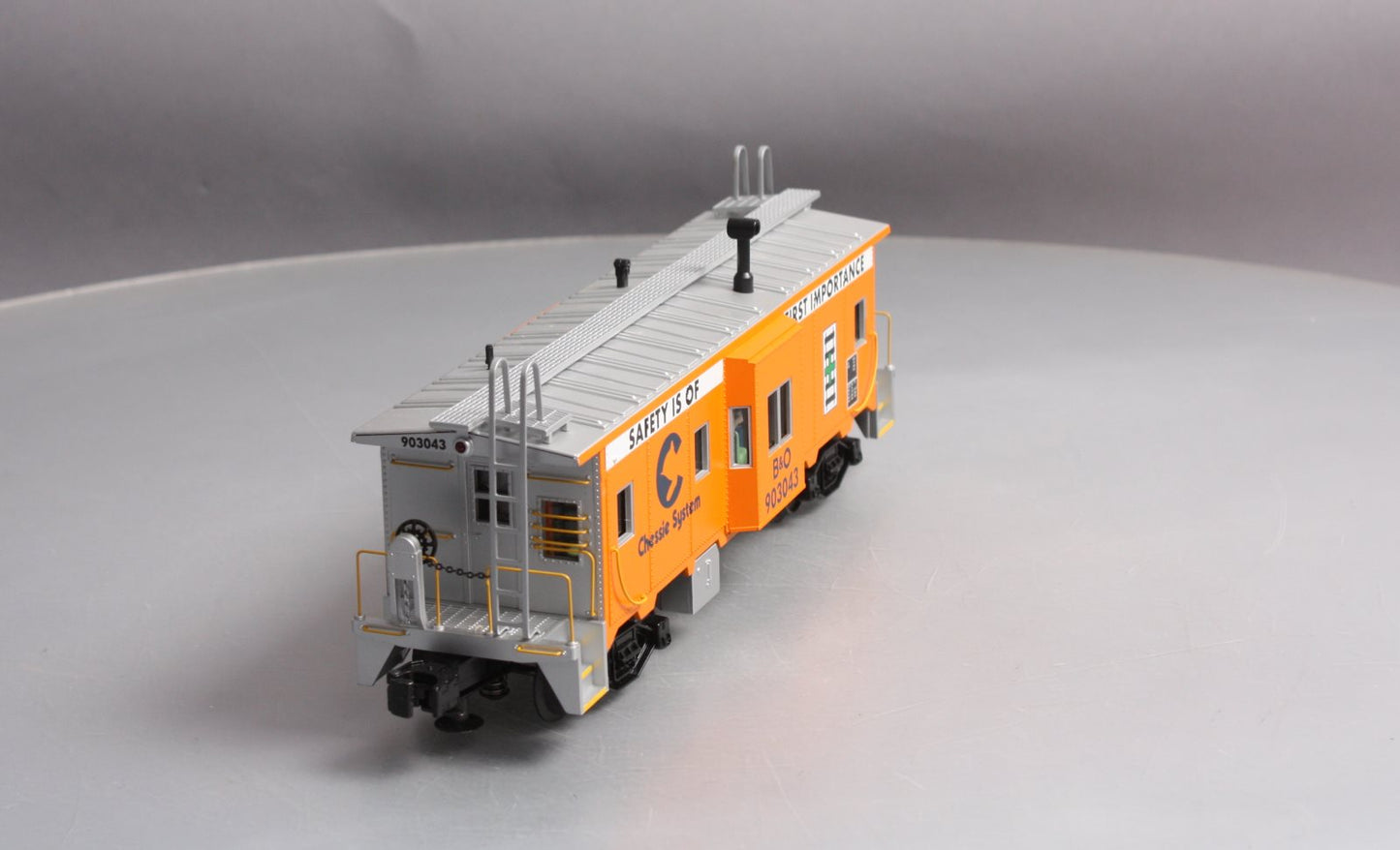 MTH 20-91259 O Gauge Chessie Bay Window Caboose #903043