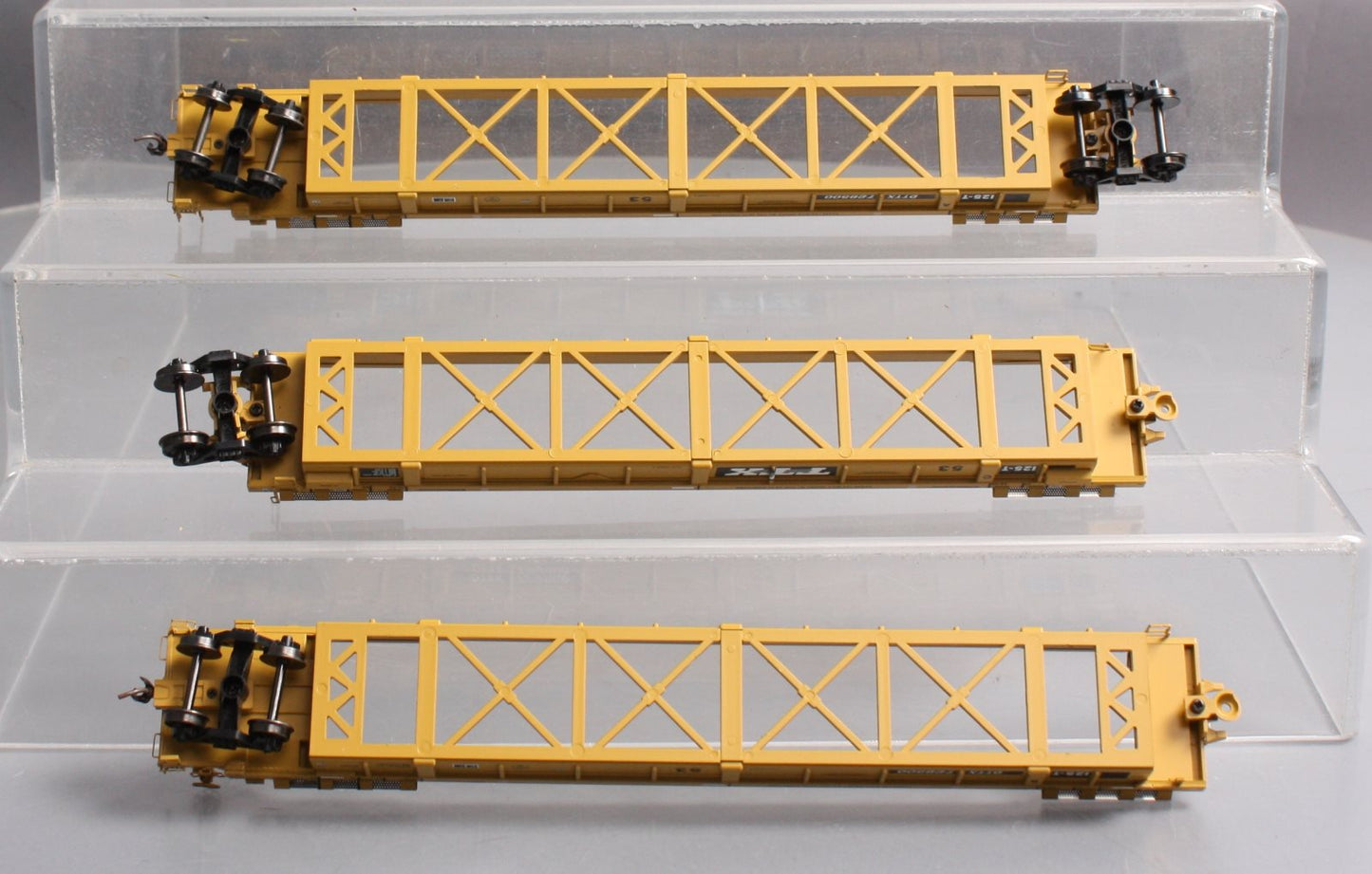 Atlas 20004615 HO TTX 53' Articulated Well Cars (Yellow/Black) #728500