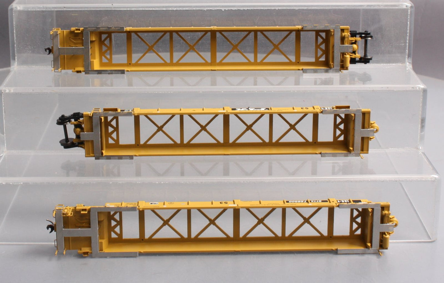 Atlas 20004615 HO TTX 53' Articulated Well Cars (Yellow/Black) #728500