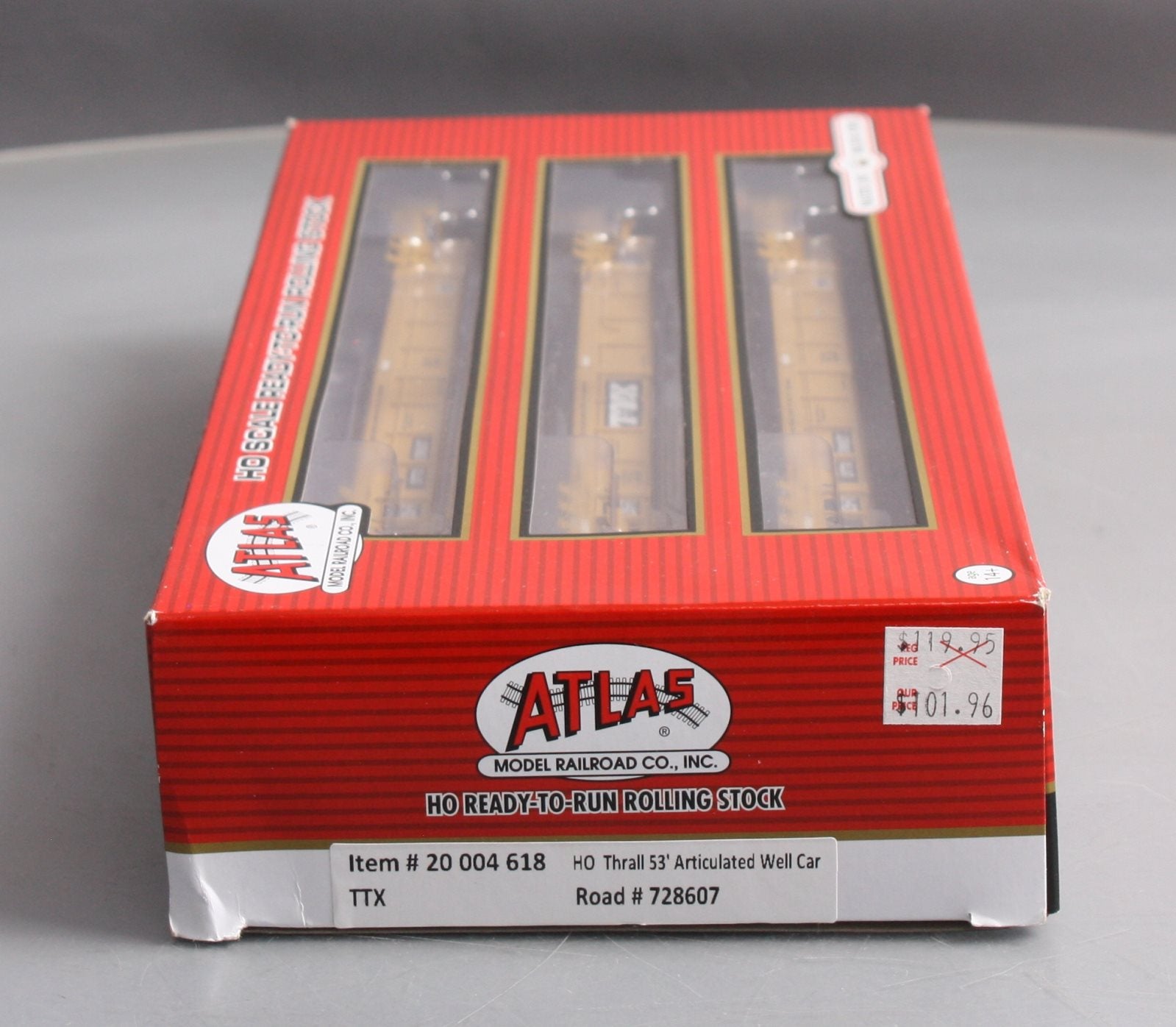 Atlas 20004618 HO Scale TTX Thral 53' Well Car Set #728607