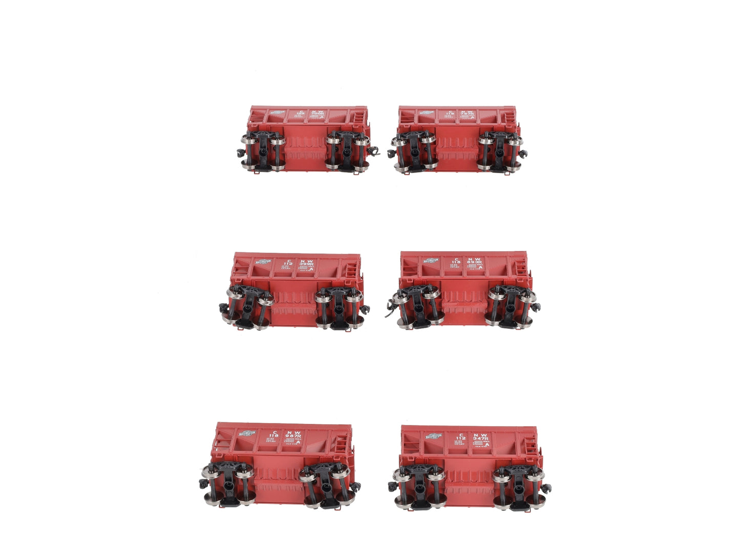 Walthers 910-58153 HO Chicago & North Western 24' Michigan Taconite Ore Car (6)