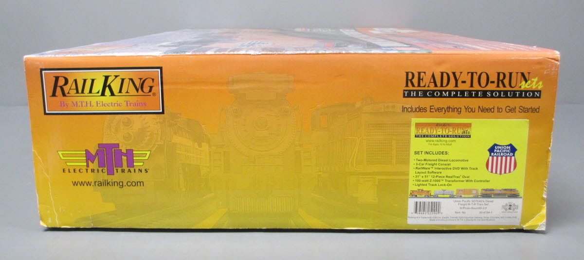 MTH 30-4194-1 Union Pacific RailKing SD70ACe O Gauge Diesel Train Set w/PS 2.0