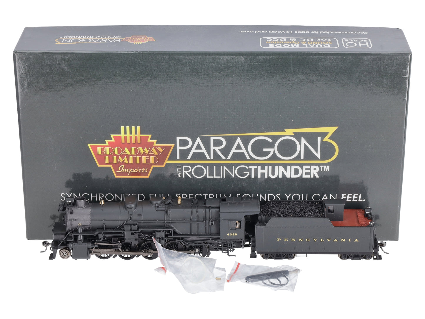 Broadway Limited 4183 HO PRR 2-10-0 Steam Loco & Tender #4398 w/DC/DCC/Sound