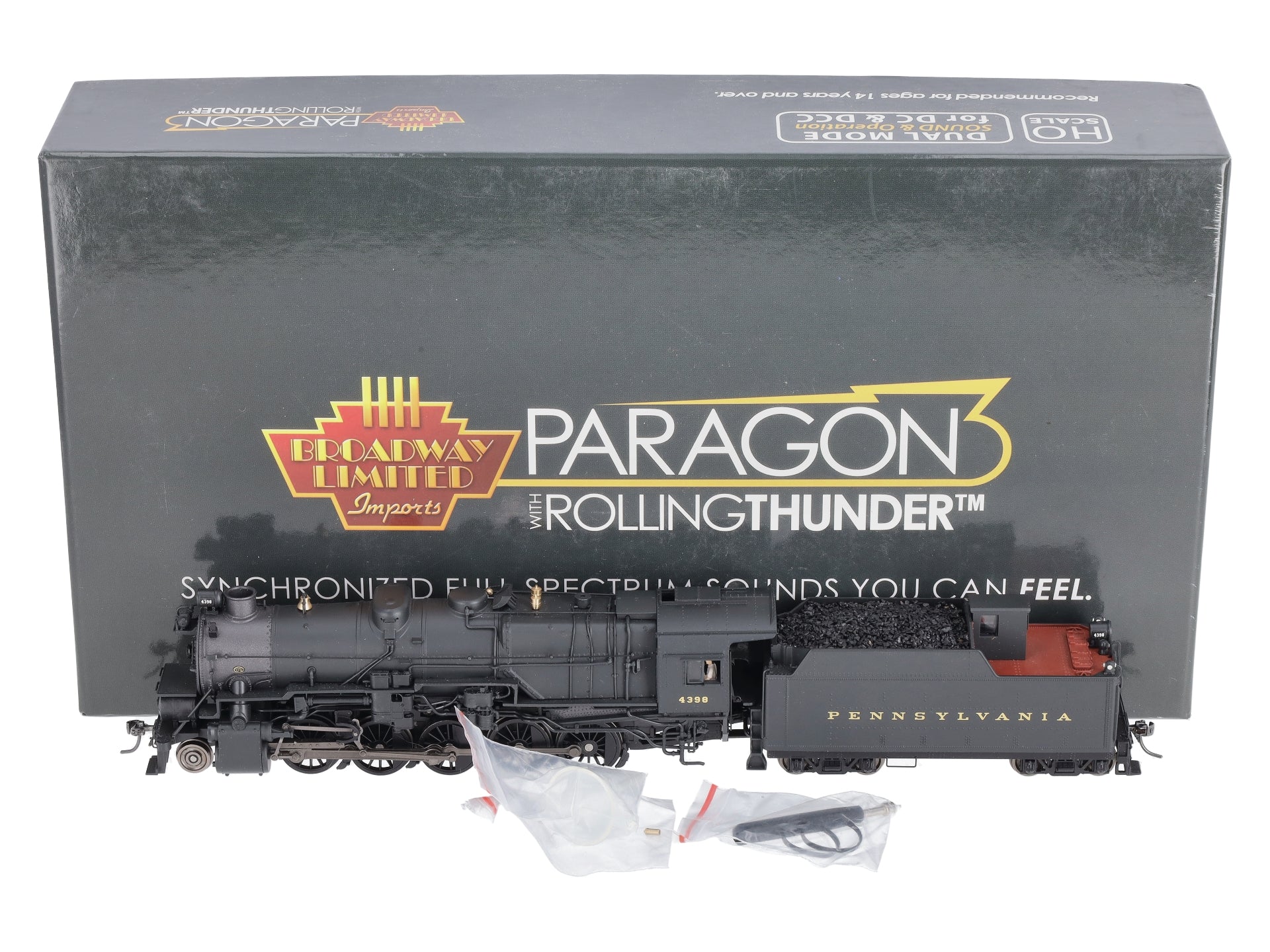 Broadway Limited 4183 HO PRR 2-10-0 Steam Loco & Tender #4398 w/DC/DCC/Sound