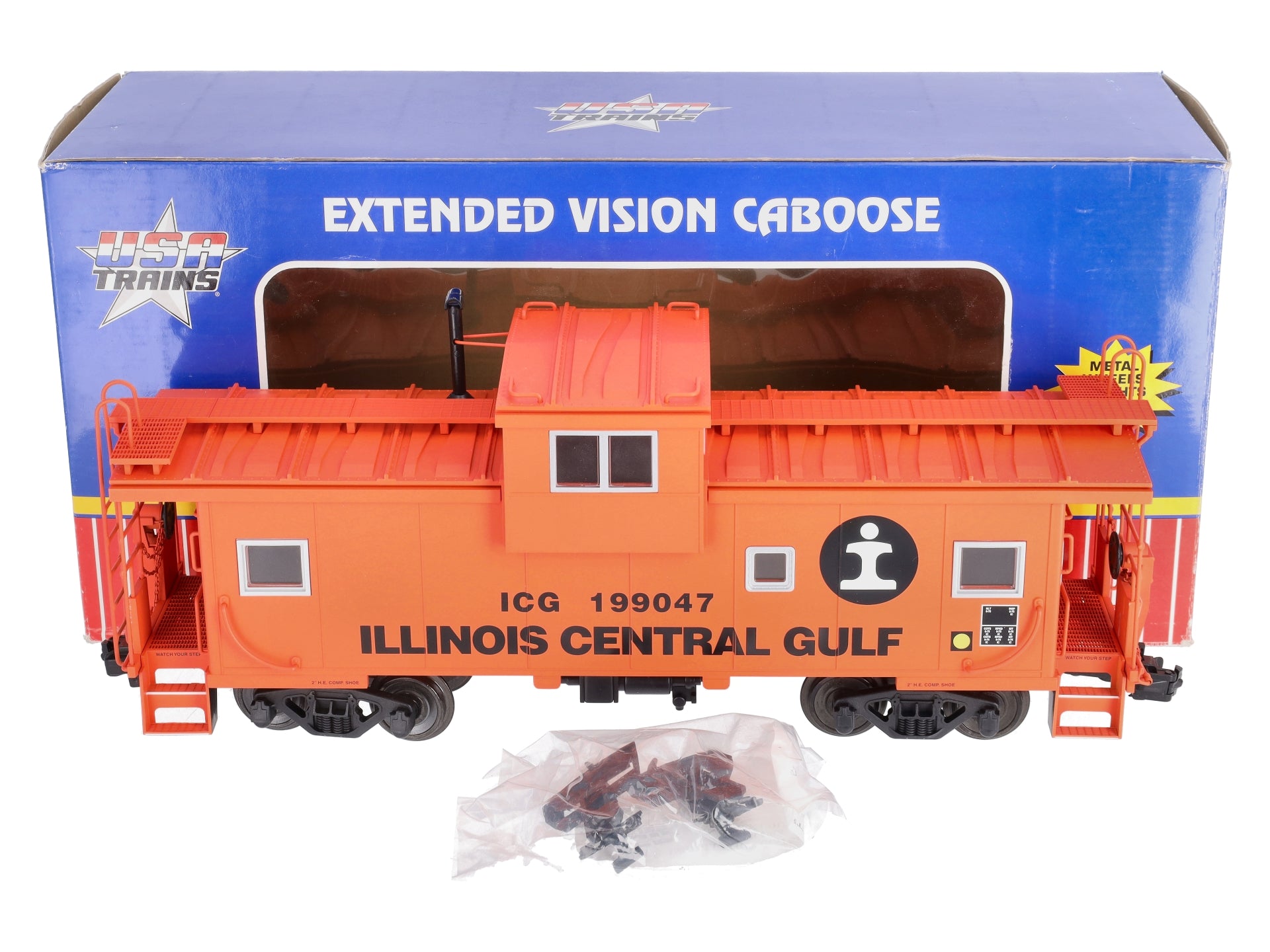 USA Trains 12122 G Illinois Central Gulf Extended Vision Caboose #199047