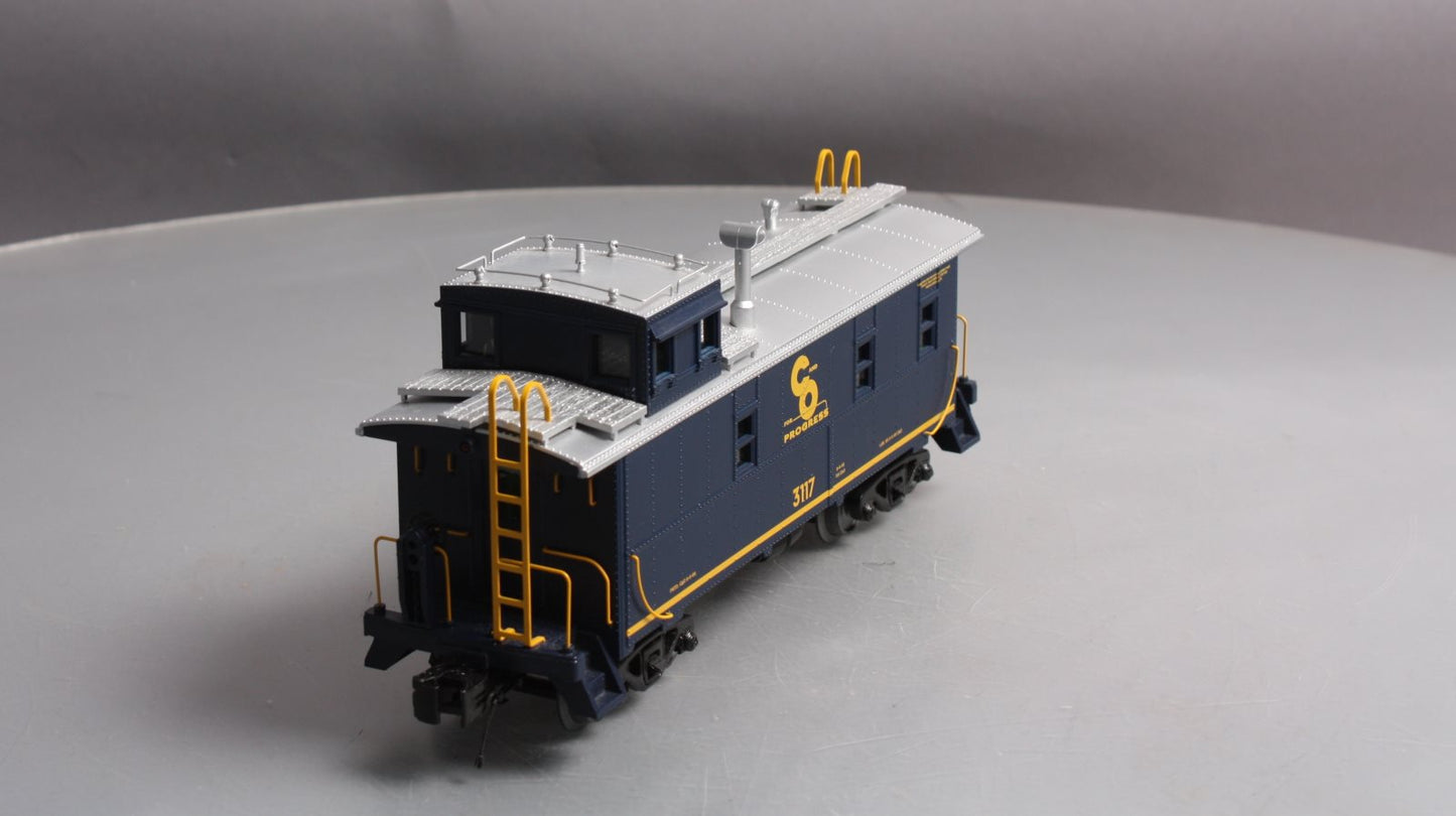 MTH 30-77293 O Chesapeake & Ohio Offset Steel Caboose Car #3117
