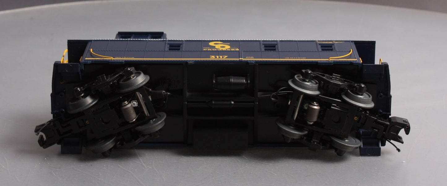 MTH 30-77293 O Chesapeake & Ohio Offset Steel Caboose Car #3117