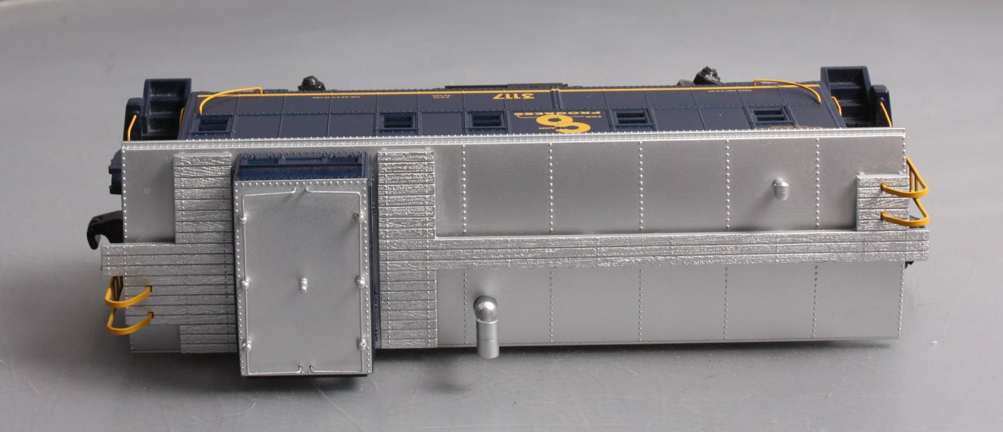 MTH 30-77293 O Chesapeake & Ohio Offset Steel Caboose Car #3117