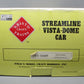 Aristo-Craft 32605 G Santa Fe Streamlined Vista Dome Car #504 (Metal Wheels)